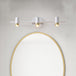 Leila Simplicity Meets Functionality: White 3 - Arm Led Vanity Light