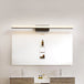 Nevaeh Modern Touch: Acrylic Linear Led Vanity Light Black / White