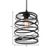 Amy Modern Black Pendant - Industrial Swirl Design Lighting