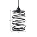 Amy Modern Black Pendant - Industrial Swirl Design Lighting