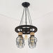 Cora Iron Antique Style Pendant Light - 5/7 - Head With Wire Guard