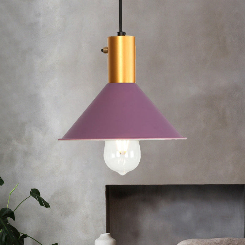 Sophia’s Modern Tapered Pendant Light Purple