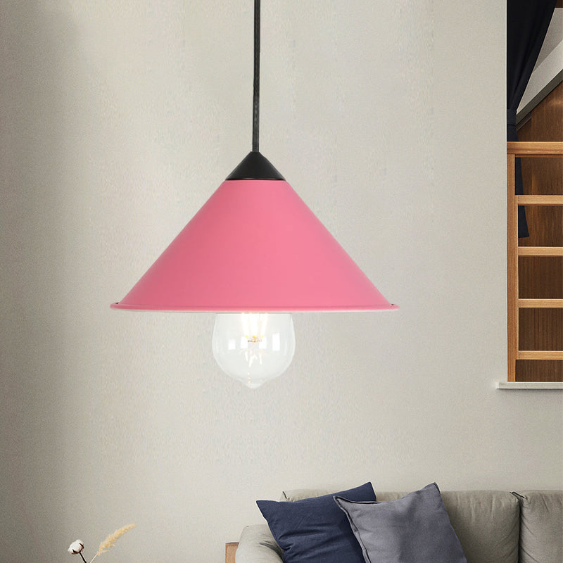 Eva - Stylish Cone Pendant Lamp (Choose Your Color!) Pink