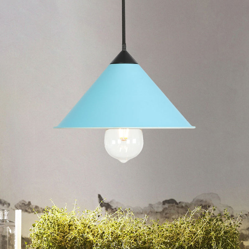 Eva - Stylish Cone Pendant Lamp (Choose Your Color!) Blue