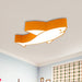 Dive Into Adventure With The Shark Ceiling Light! Yellow