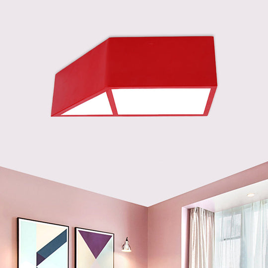 Brooke Playful Trapezoid Ceiling Lamp: Brighten Your Child’s Room With Fun Colors Light Fixtures