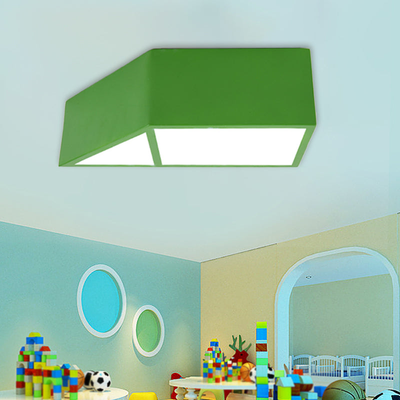 Brooke Playful Trapezoid Ceiling Lamp: Brighten Your Child’s Room With Fun Colors Light Fixtures