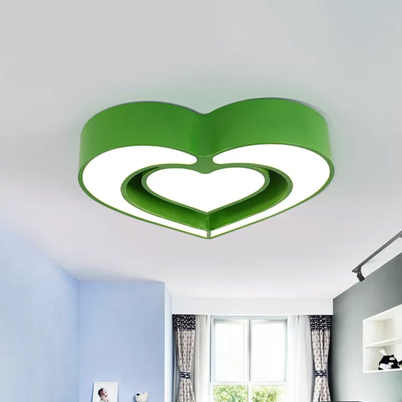 Valentina Hearts For Dreamland: Rotating Led Ceiling Light Green