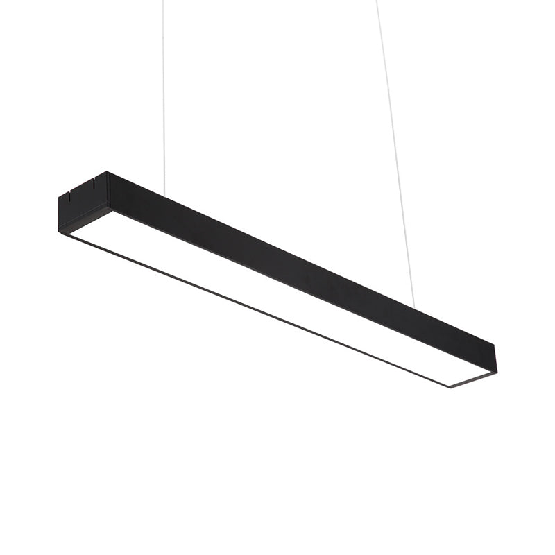 Sleek Black Contemporary Led Ceiling Light - Available In 3 Widths Pendant Lights