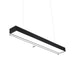 Sleek Black Contemporary Led Ceiling Light - Available In 3 Widths Pendant Lights