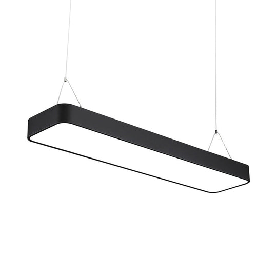 Teagan Linear Luminosity: Modern Black Led Pendant Light