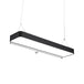 Teagan Linear Luminosity: Modern Black Led Pendant Light