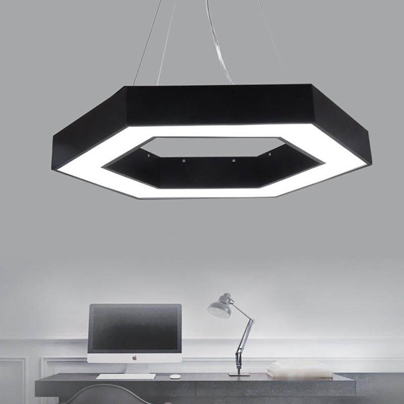 Blakely Modern Hexagonal Led Pendant: Illuminate Your Office With Style And Functionality Pendant