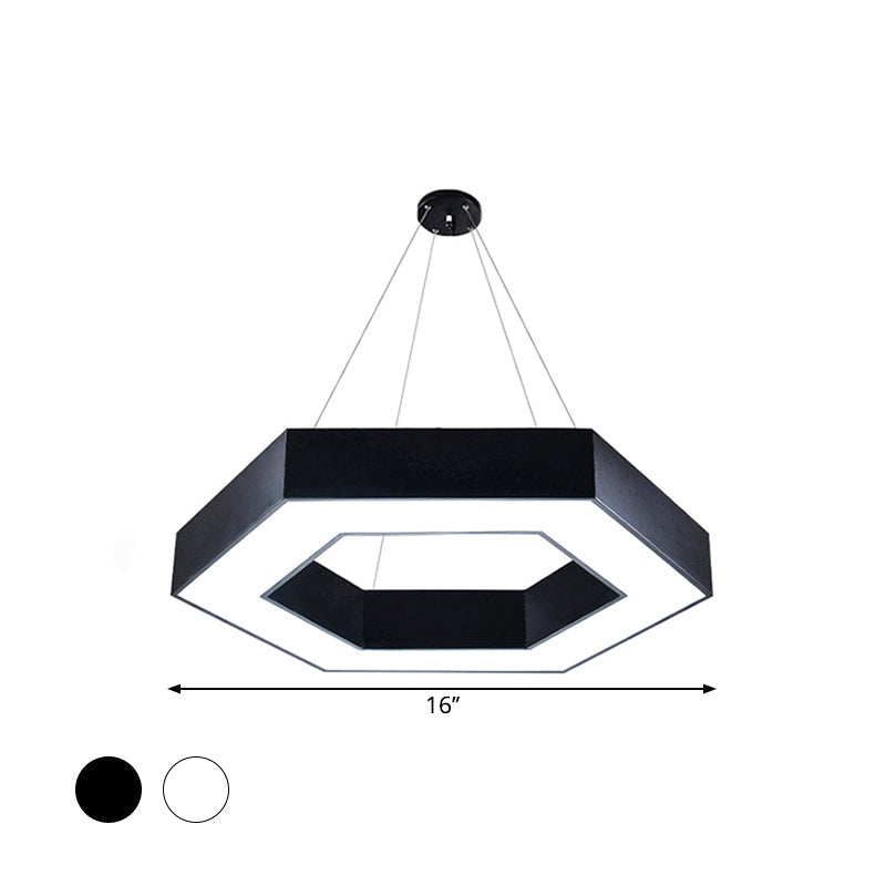 Blakely Modern Hexagonal Led Pendant: Illuminate Your Office With Style And Functionality Pendant