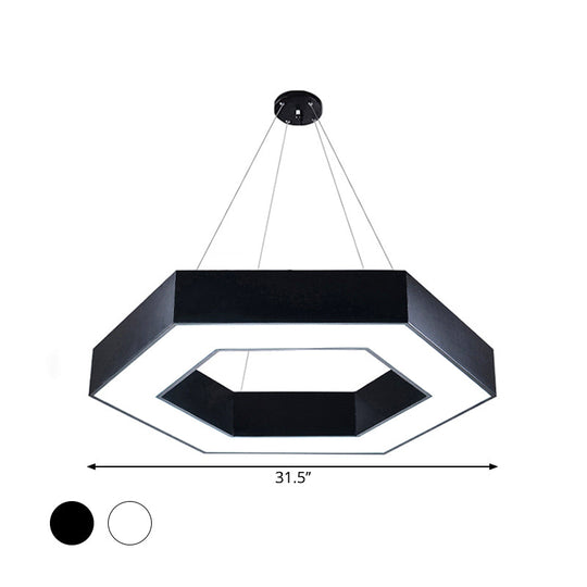 Blakely Modern Hexagonal Led Pendant: Illuminate Your Office With Style And Functionality Pendant