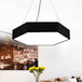 Quinn Modern Honeycomb Led Pendant Lights: Geometric Brilliance For Your Home Black / 16’