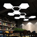 Modern Black Hexagonal Led Pendant Light