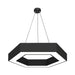 Modern Black Hexagonal Led Pendant Light / 18’