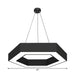 Modern Black Hexagonal Led Pendant Light