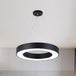 Avery’s Airy Ambiance: Minimalist Black Hoop Pendant Light Lighting