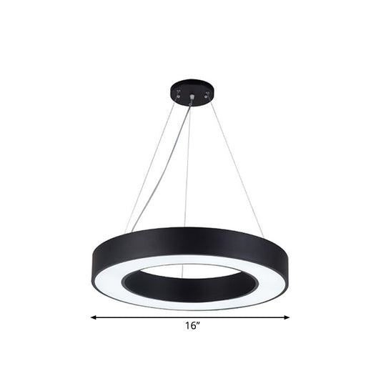 Avery’s Airy Ambiance: Minimalist Black Hoop Pendant Light Lighting