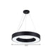 Avery’s Airy Ambiance: Minimalist Black Hoop Pendant Light Lighting