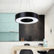 Eleanor Modern Pendant - Sleek Led Light For Offices And Homes Black