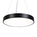 Hayden Modern Black Round Plate Pendant Lamp: A Touch Of Sophistication With Led Light