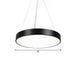 Hayden Modern Black Round Plate Pendant Lamp: A Touch Of Sophistication With Led Light