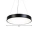 Hayden Modern Black Round Plate Pendant Lamp: A Touch Of Sophistication With Led Light