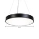 Hayden Modern Black Round Plate Pendant Lamp: A Touch Of Sophistication With Led Light