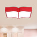 Emma’s Playful Book Light - Warm Led Glow For Children’s Rooms Red /