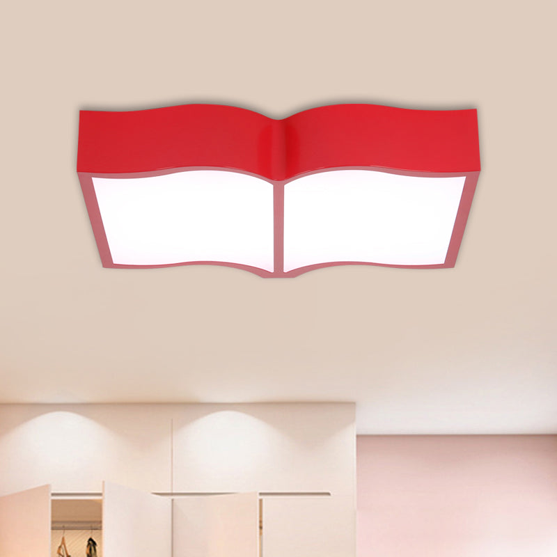 Emma’s Playful Book Light - Warm Led Glow For Children’s Rooms Red /