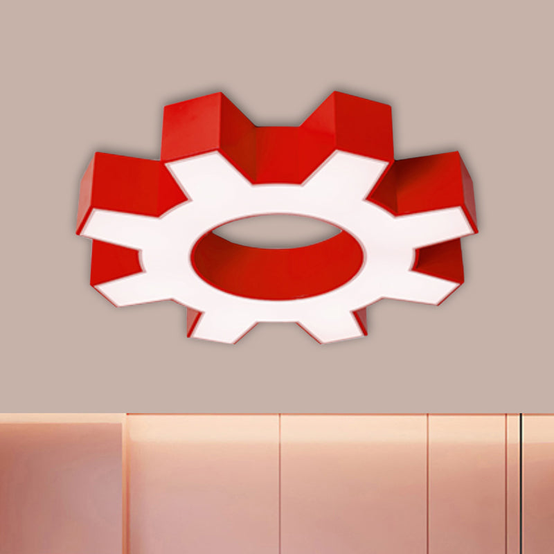 Charlie’s Gear Ceiling Light: Fun And Functional Red