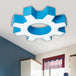 Charlie’s Gear Ceiling Light: Fun And Functional Blue