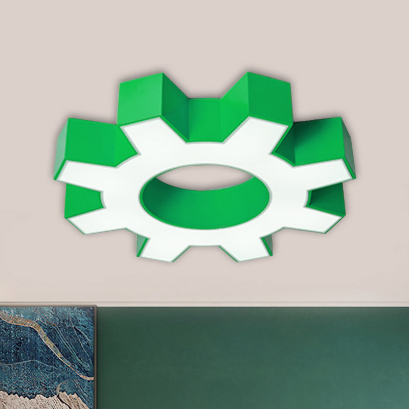 Charlie’s Gear Ceiling Light: Fun And Functional Green