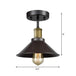 Morgan Meets Modern Functionality: Black Conic Semi - Flush Ceiling Light