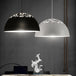 Delilah Modern Dome Pendant Lamp: A Touch Of Industrial Chic White / 14’