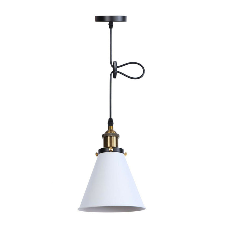 Hunter - Horn Shaped Pendant Light In Various Finishes White