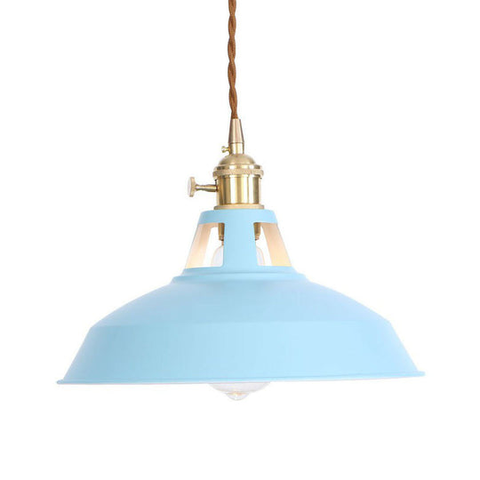 Peyton Nordic Barn Pendant Light (Pink/Blue/Green)