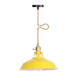 Peyton Nordic Barn Pendant Light (Pink/Blue/Green) Yellow / B