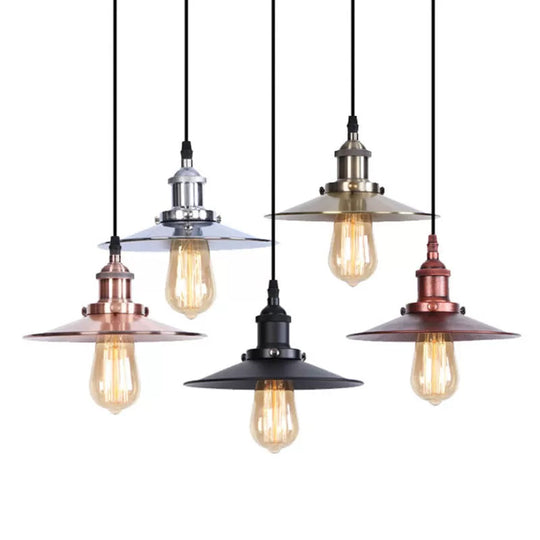 Raelynn Space With The Flared Hanging Light Fixture: Modern Industrial Meets Versatility