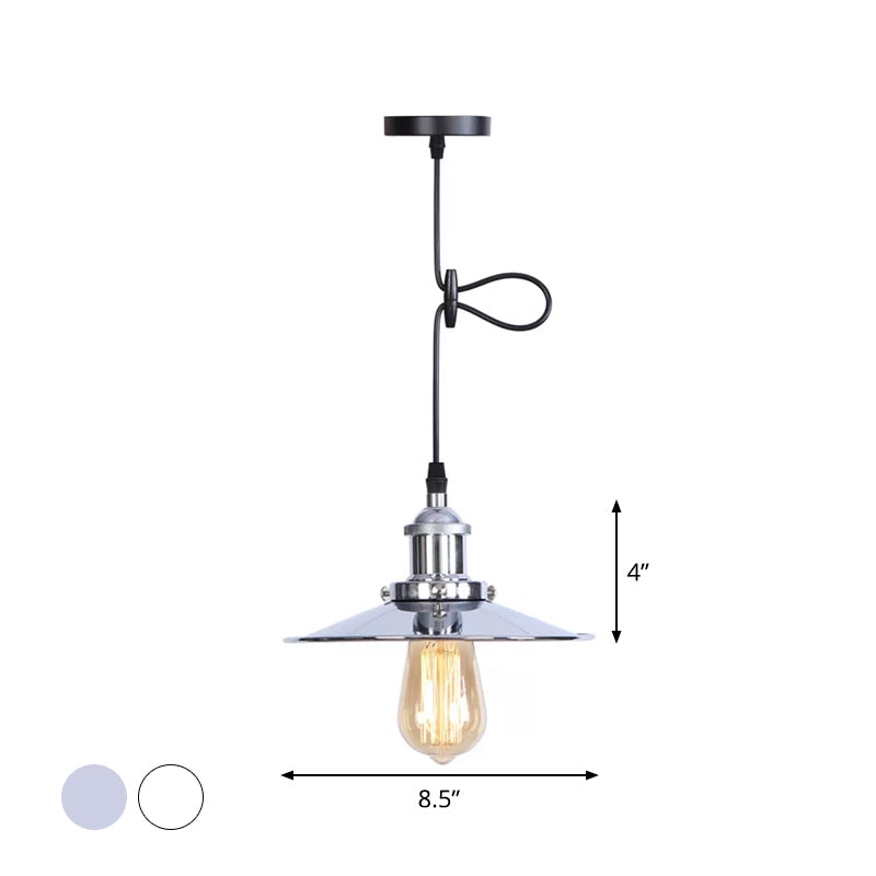 Raelynn Space With The Flared Hanging Light Fixture: Modern Industrial Meets Versatility