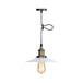 Raelynn Space With The Flared Hanging Light Fixture: Modern Industrial Meets Versatility White