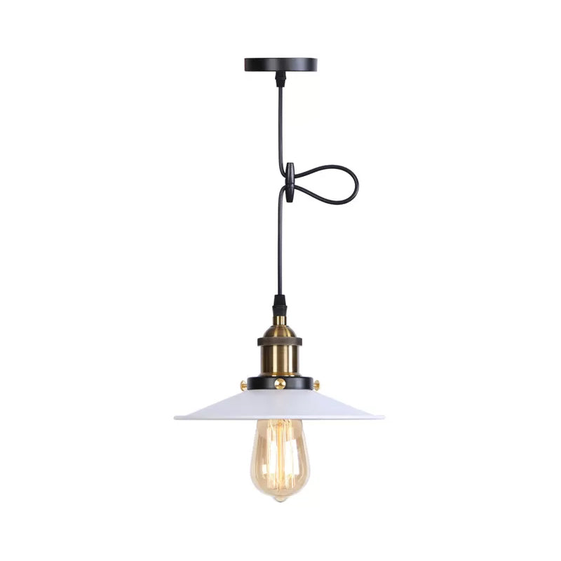 Raelynn Space With The Flared Hanging Light Fixture: Modern Industrial Meets Versatility