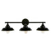 Rustic Illumination: The Black Iron Barn Wall Sconce With 3 Lights