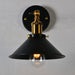 Customizable Charm: The Countryside Metal Cone Wall Lamp Black Wall Lamp