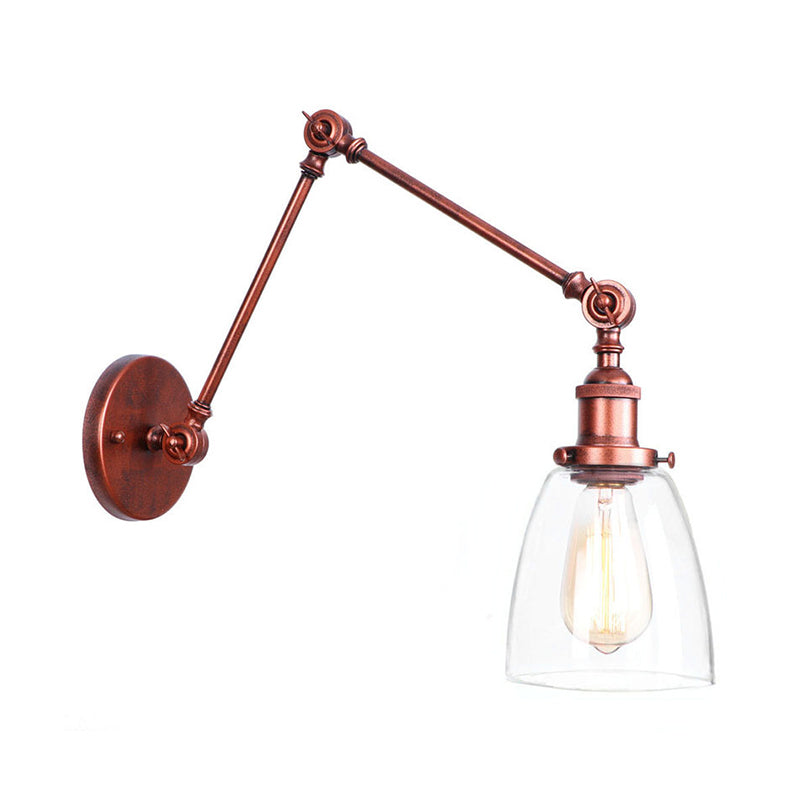 Embrace Industrial Flair And Focused Illumination: The Adjustable Swing Arm Wall Light Rust / A