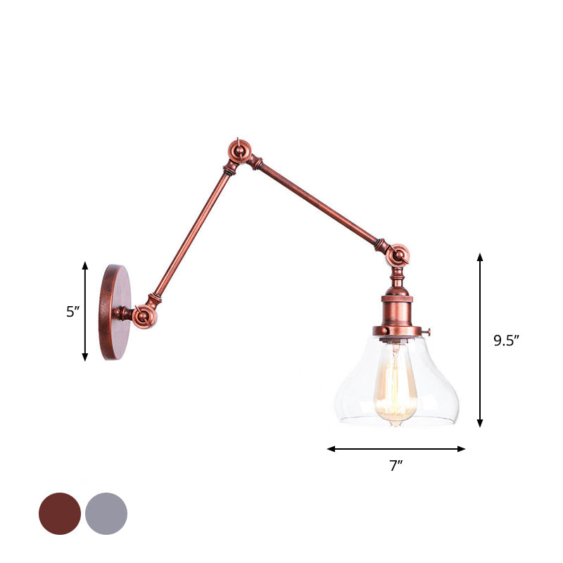 Embrace Industrial Flair And Focused Illumination: The Adjustable Swing Arm Wall Light Wall Light