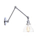 Embrace Industrial Flair And Focused Illumination: The Adjustable Swing Arm Wall Light Chrome / D